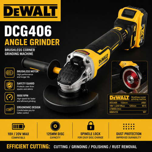 Dewalt dcg406 18v - dewalt,