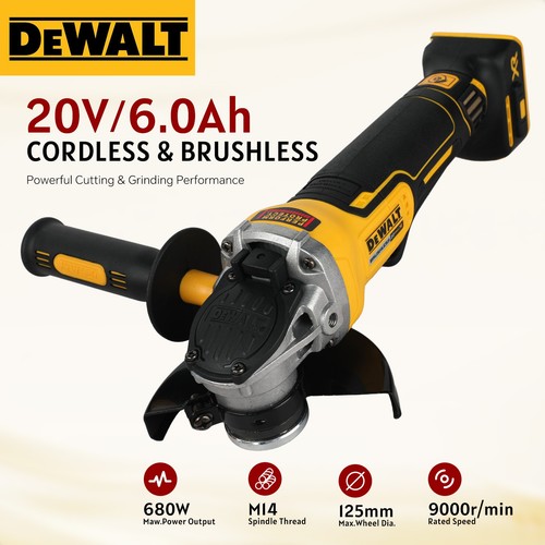 Dewalt dcg405 125mm flat head - flat,