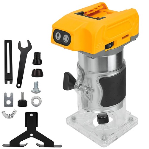 Brushless cordless wood router - wood,